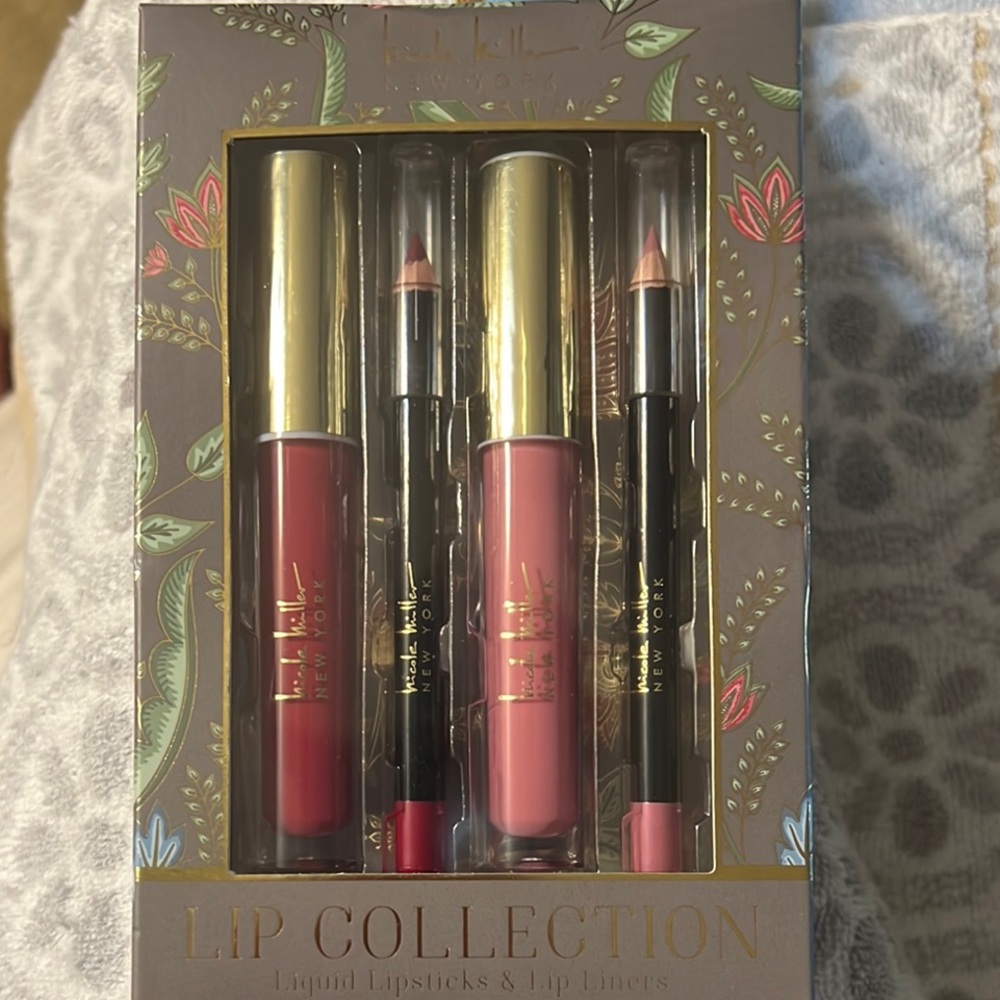 Nicole Miller Liquid Lipstick and Lip Liner Collection - Discounted Shipping!